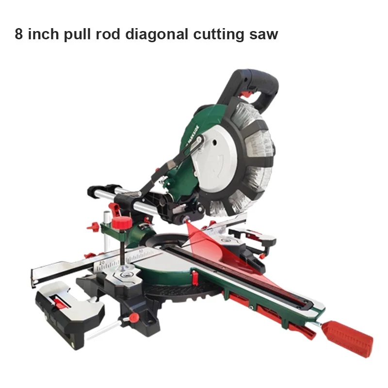 8 Inch Tie Rod Miter Saw High-Precision Push-Pull Miter Saw Sawing Aluminum  Machine Multi-Angle Cutting Machine 220V