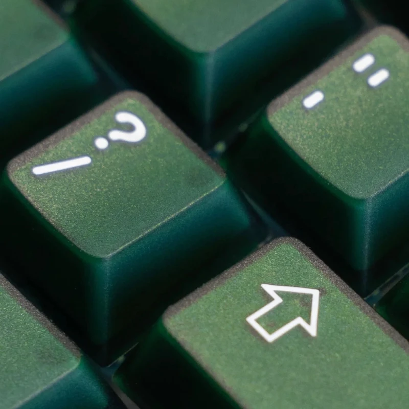 Echome-emerald Jade Tema Keycap Grupo Abs Dupla Camada Cap Teclado Translúcido Cap Key Perfil Cereja para Teclado Mecânico