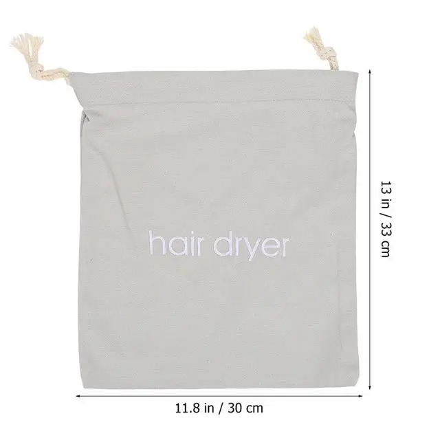 Hajszárító Táska Utazási Húzózsinós Tasak Vendégszoba Alapvető Fontosságú, Legjobb Méretű Kefe Fúvás - Image 4