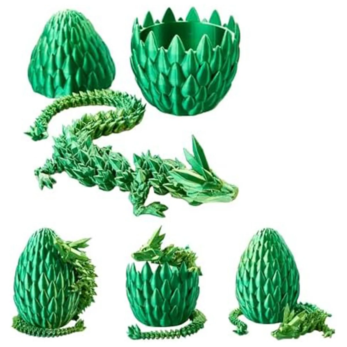 Dragon Egg, Easter Egg,12In Dragon Toy, Eggs with Inside,3D Printed ,Gold