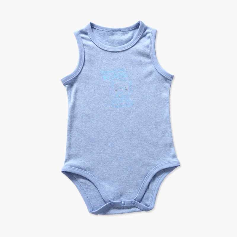 Cotton Romper Baby Clothes Romper Children Summer Boy and Girls Clothes Kids Sleeveless 100% Combed Cotton Overall Baby Overalls round Neck