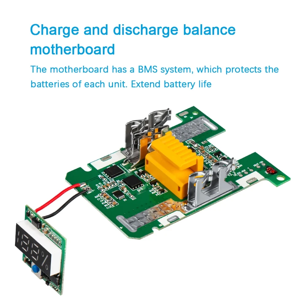 Caixa de Bateria para Makita 18v Faça Você Mesmo 6.0ah Escudo Caixa com Bms Pcb Placa de Carregamento Proteção Poderia Instalar 15 Baterias Bl1890 9.0ah - Image 3