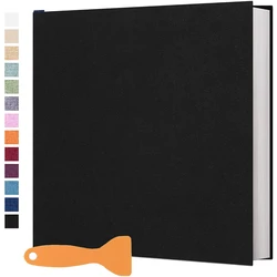 Elegant Large Photo Album with Self-Adhesive Pages (Black)