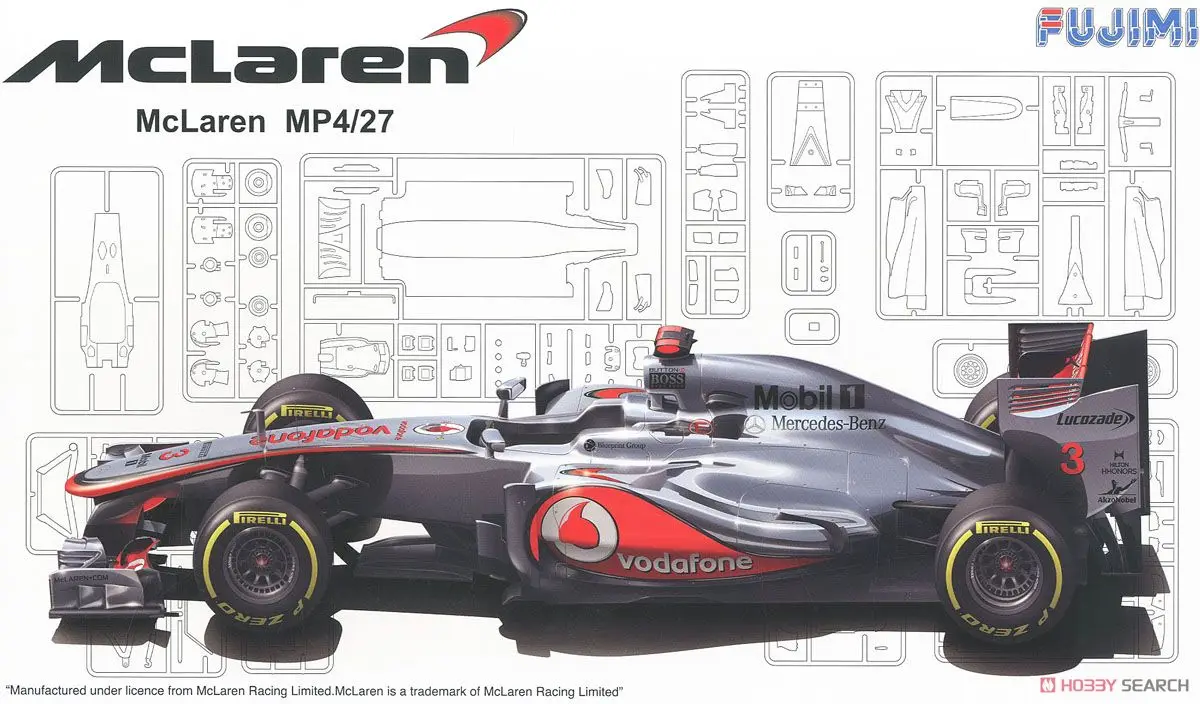 

Fujimi 09200 Static Assembled Car Model 1/20 Scale For McLaren MP4/27 2012 Australia F1 racing car Model Kit