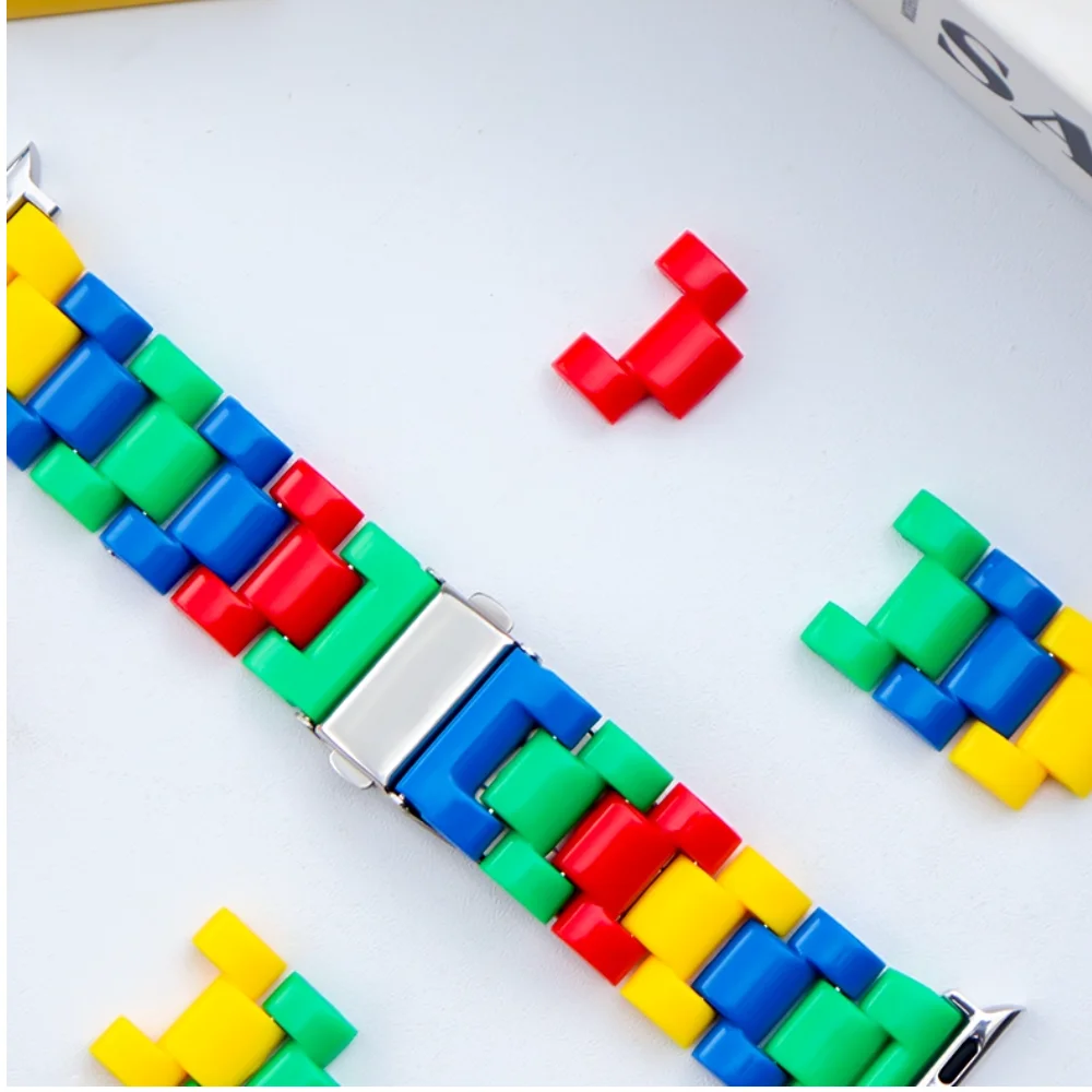 Stylish 22mm Transparent Resin Smartwatch Strap Bracelet