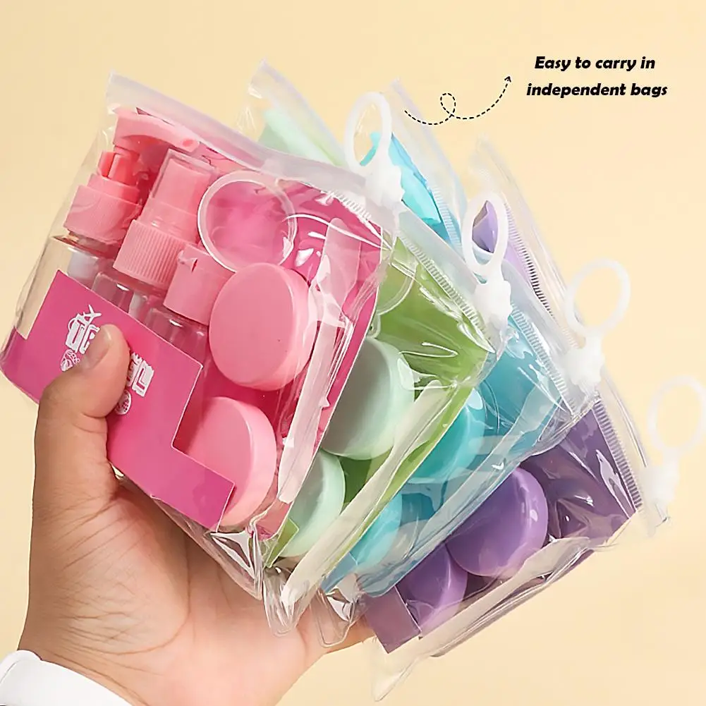 Leak-Proof Travel Toiletry Bottles Set for Shampoo, Lotion, and Cream