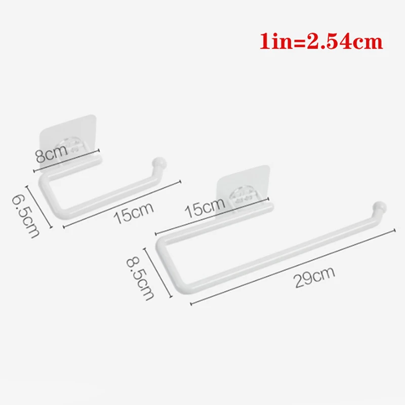 1Pcs Metal Under Cabinet Paper Roll Rack Towel Holder Tissue Hanger Kitchen Home Doo