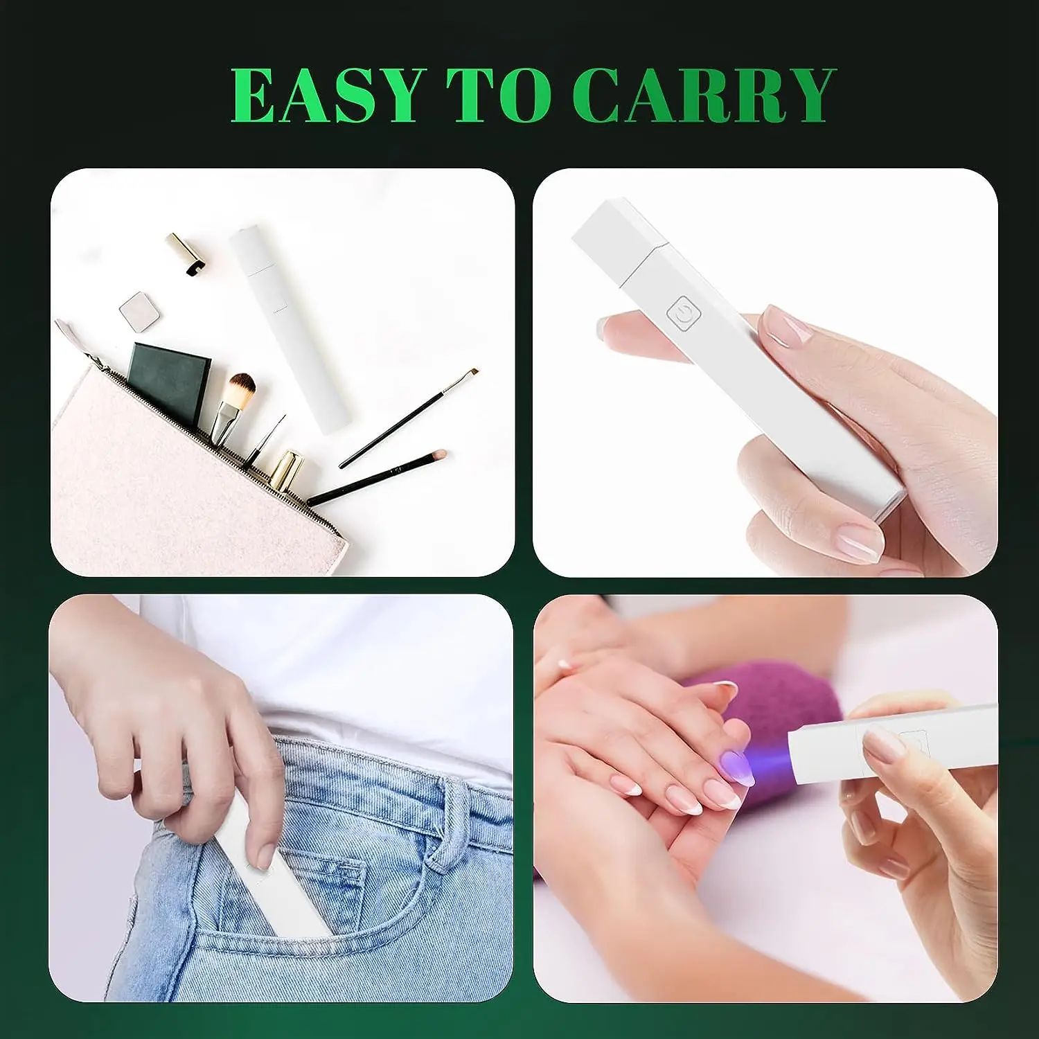 UV LED Nail Lamp Mini UV Nail Lamp for Manicure Portable Nail Dryer Stand Lamp Professional Ultraviolet Mini Nails Drying Light 3