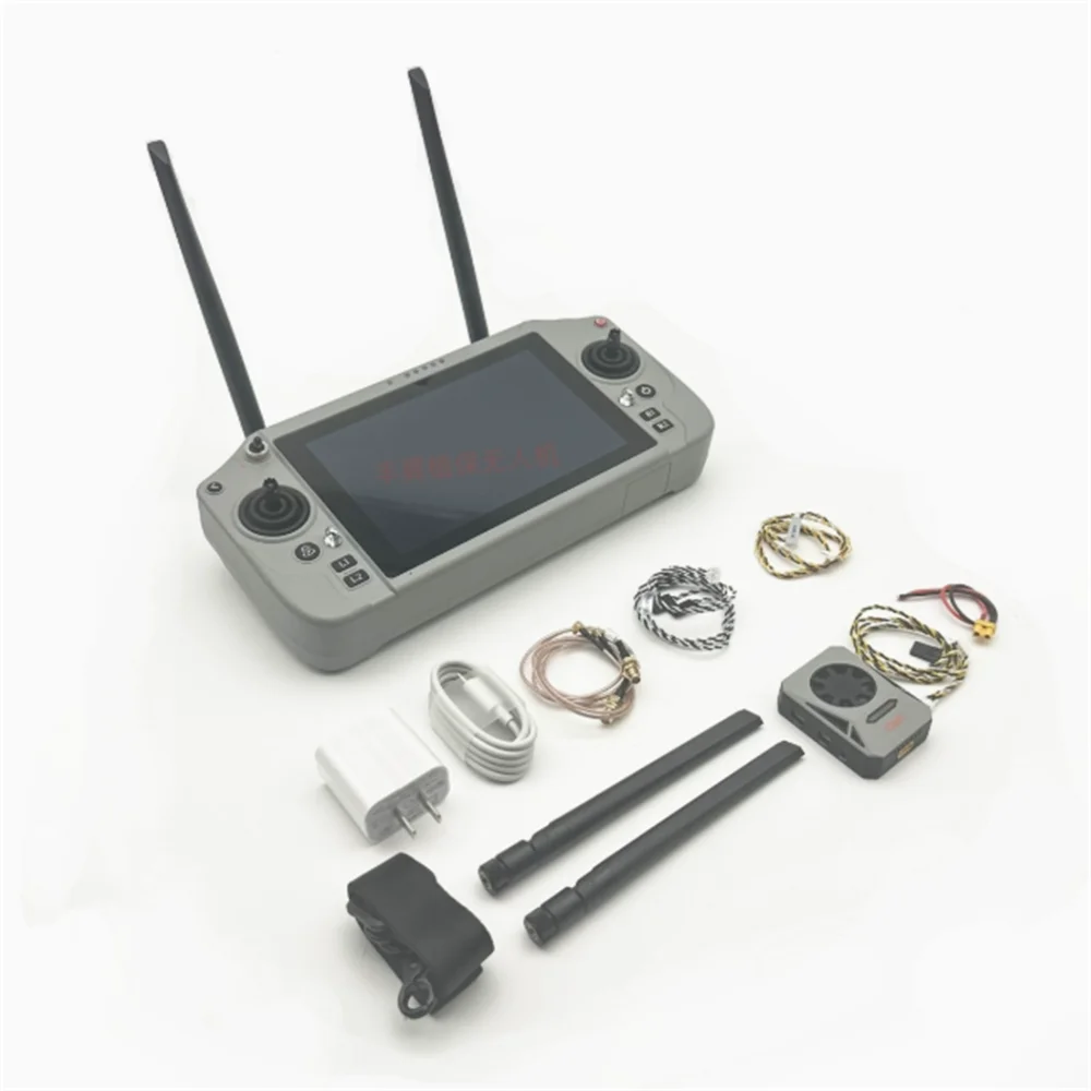 Détail des antennes et du module double fréquence de la télécommande Skydroid G20 pour drone FPV
