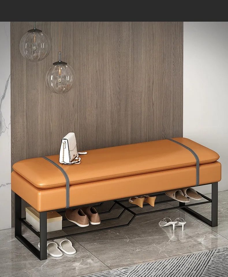 Description Picture 4 of itemCabinet Storage Shoe Stand Bench Floor Rack Minimalism Italian Modern Luxury Shoe Stand Space Saving Gabinete Home Furniture