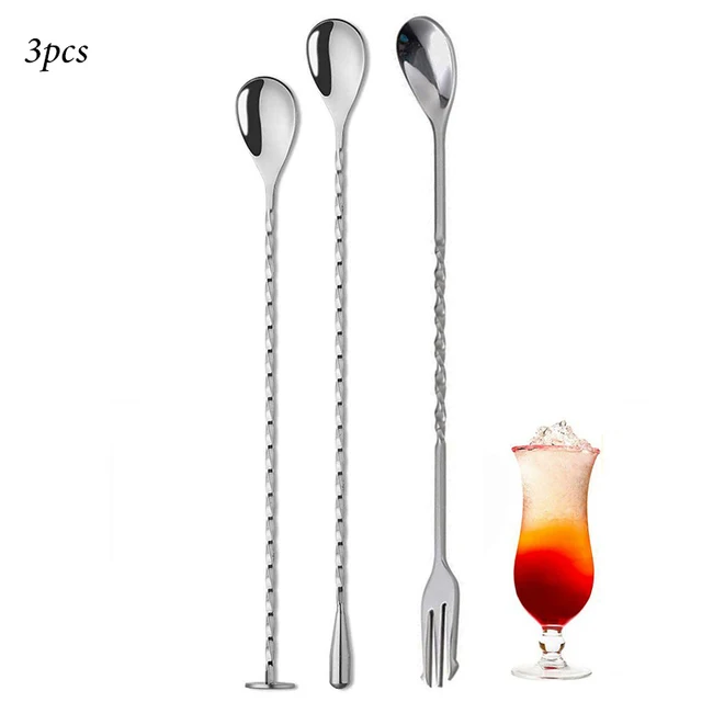 Premium Stainless Steel Cocktail Stirring & Mixing Tool Kit