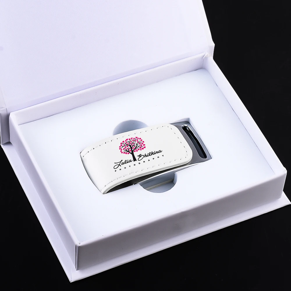 Impressão a Cores Usb 2.0 Flash Drive Logotipo Personalizado Pen Drives de Couro Memory Stick de Capacidade Real Disco u 128 gb 32gb 64gb