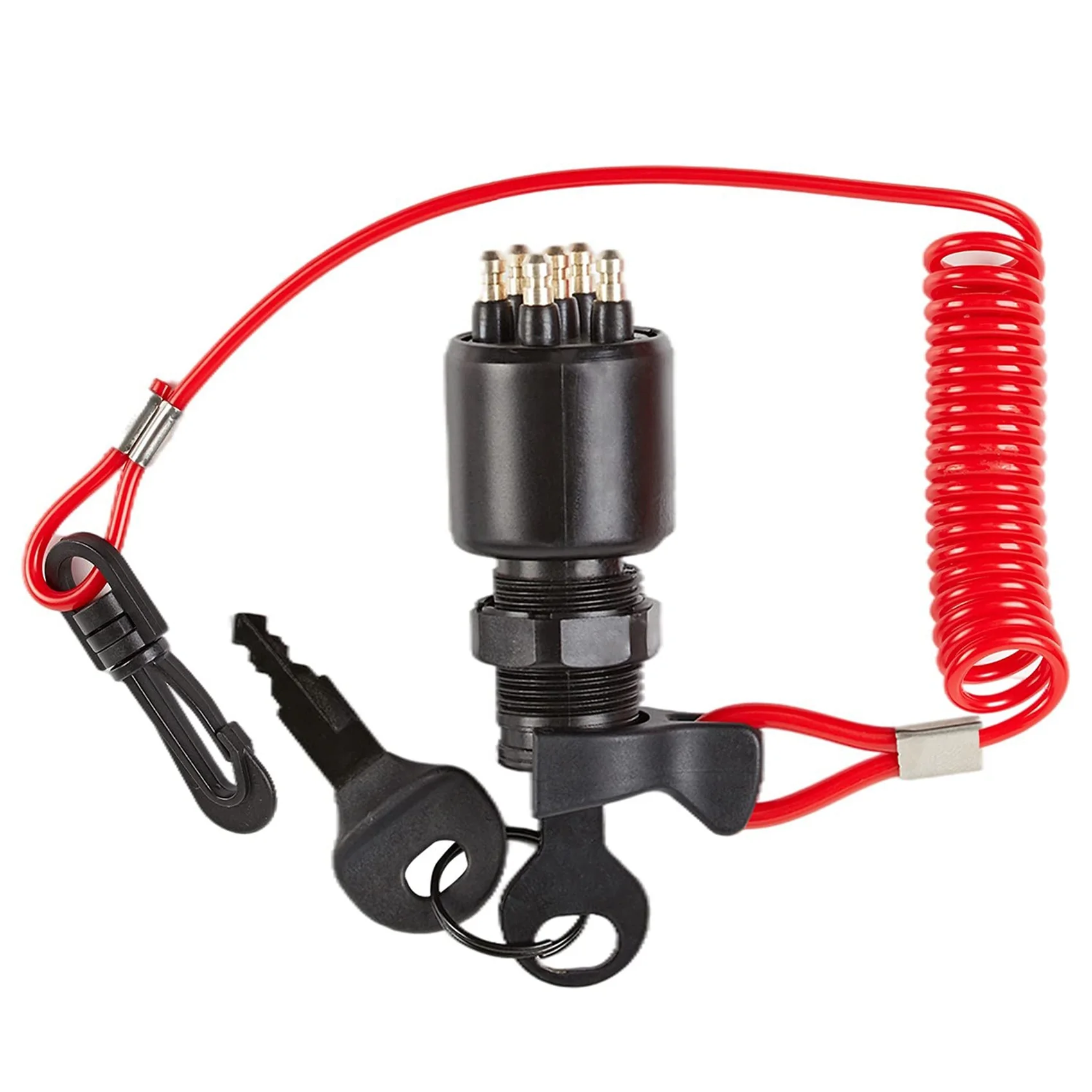 Ignition Switch Key Safety Lanyard Lock Assembly for OMC BRP 1996 Up Johnson Evinrude 5005801 for Evinrude Johnson ignition switch assembly
