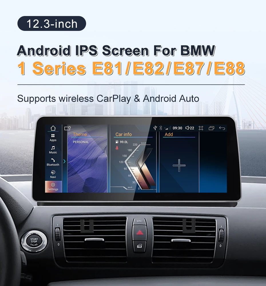 2024 New ID6 ID7 ID8 UI 12.3inch Android System Wireless Carplay AUTO For BMW 1S