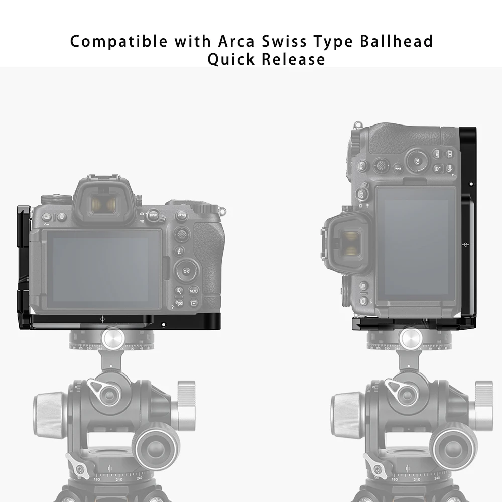 TOPCINE Z6III Piastra L compatibile con Nikon Z6 Mark III L Supporto con piastra Arca a sgancio rapido Interruttore di ripresa verticale e orizzontale per Nikon Z63 Cover protettiva