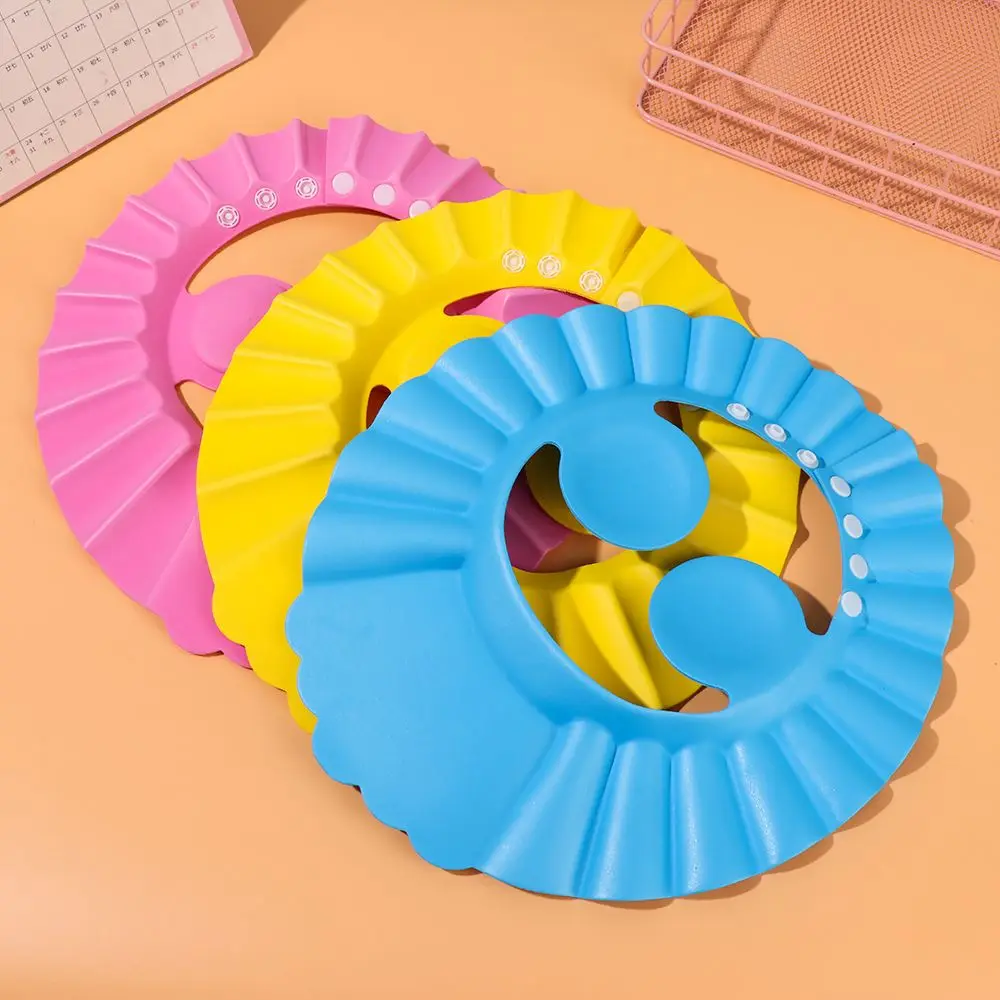Waterproof EVA Baby Shower Cap for Kids Eye Protection