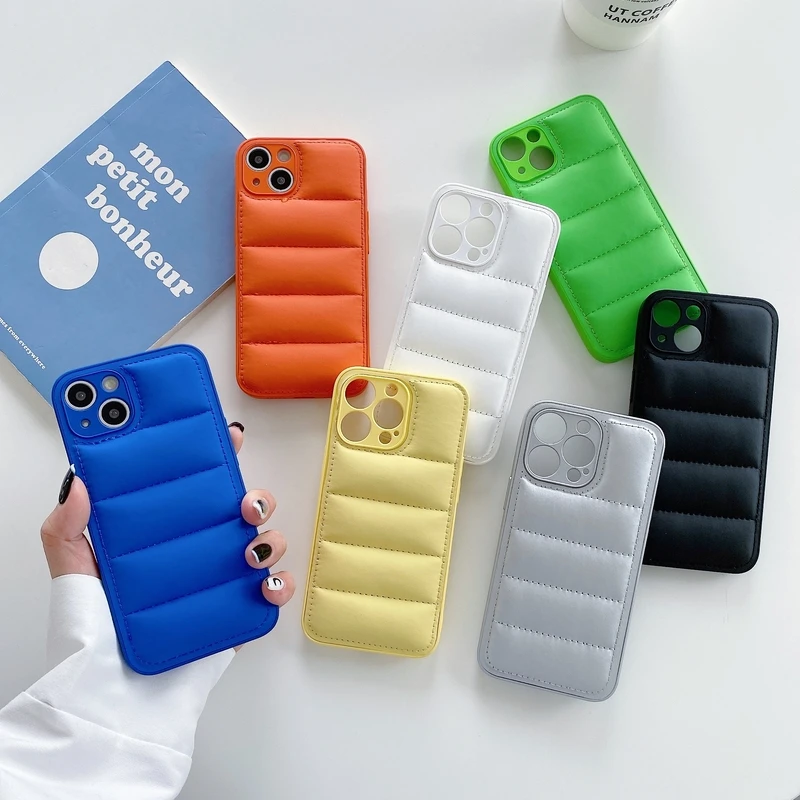 iPhone Luxury Brand Puffer Leather Phone Case Cover – Season Made