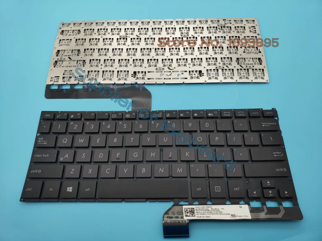 Teclado Preto Laptop Inglês para Asus Ux360ua Q324ua Novo