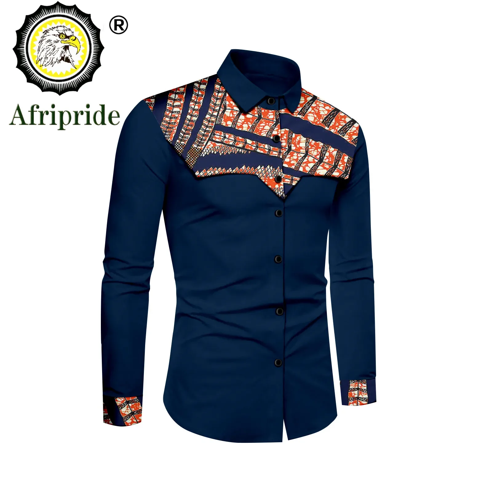 African Shirts for Man Print Clothing Dashiki Tops Ankara Formal Men Shirt Full Sleeve Stand Neck Slim Fit Suit Shirts A2212010 african clothes for men dashiki shirt pants suit two piece round neck business casual noble wedding banquet activity dress