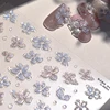 3D Butterfly Jelly Series Nail Art Stickers High Quality New Bronzing Line Bowknot Ribbon Cute DIY Manicure Decal Decoration 3