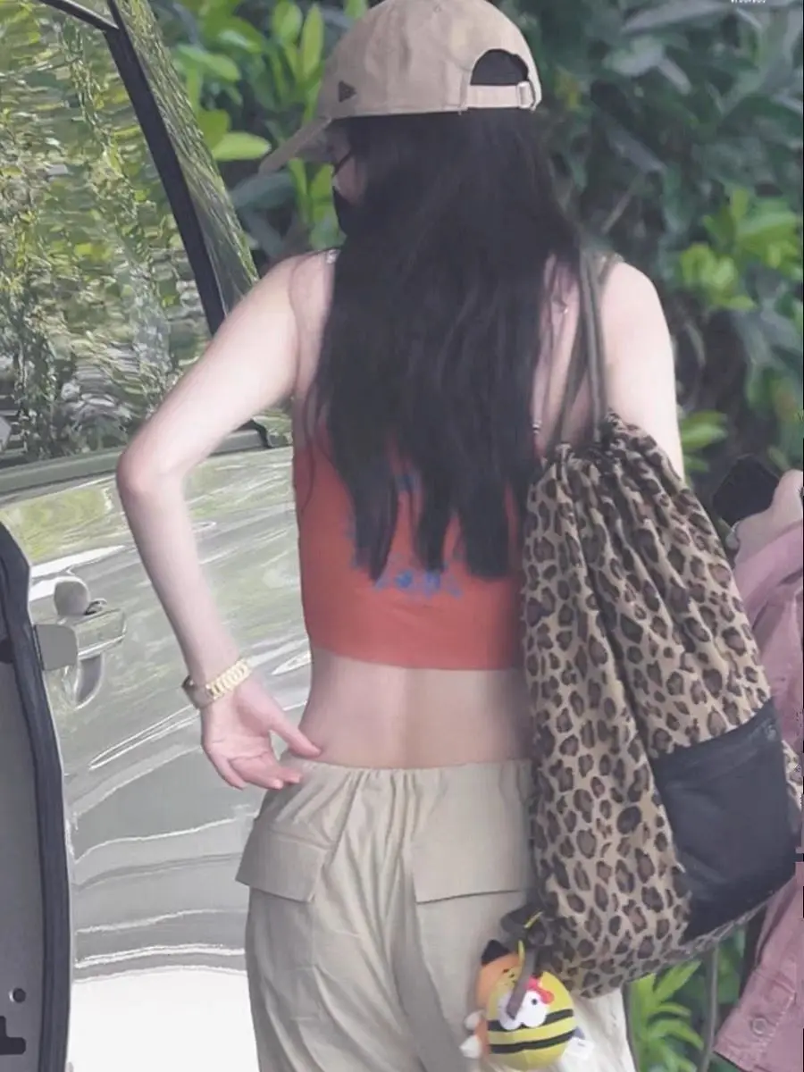 Fashionable And Sexy Leopard Pattern Drawstring Backpack Women's Bag Lightweight Academy Style Backpack New Portable Women's Bag