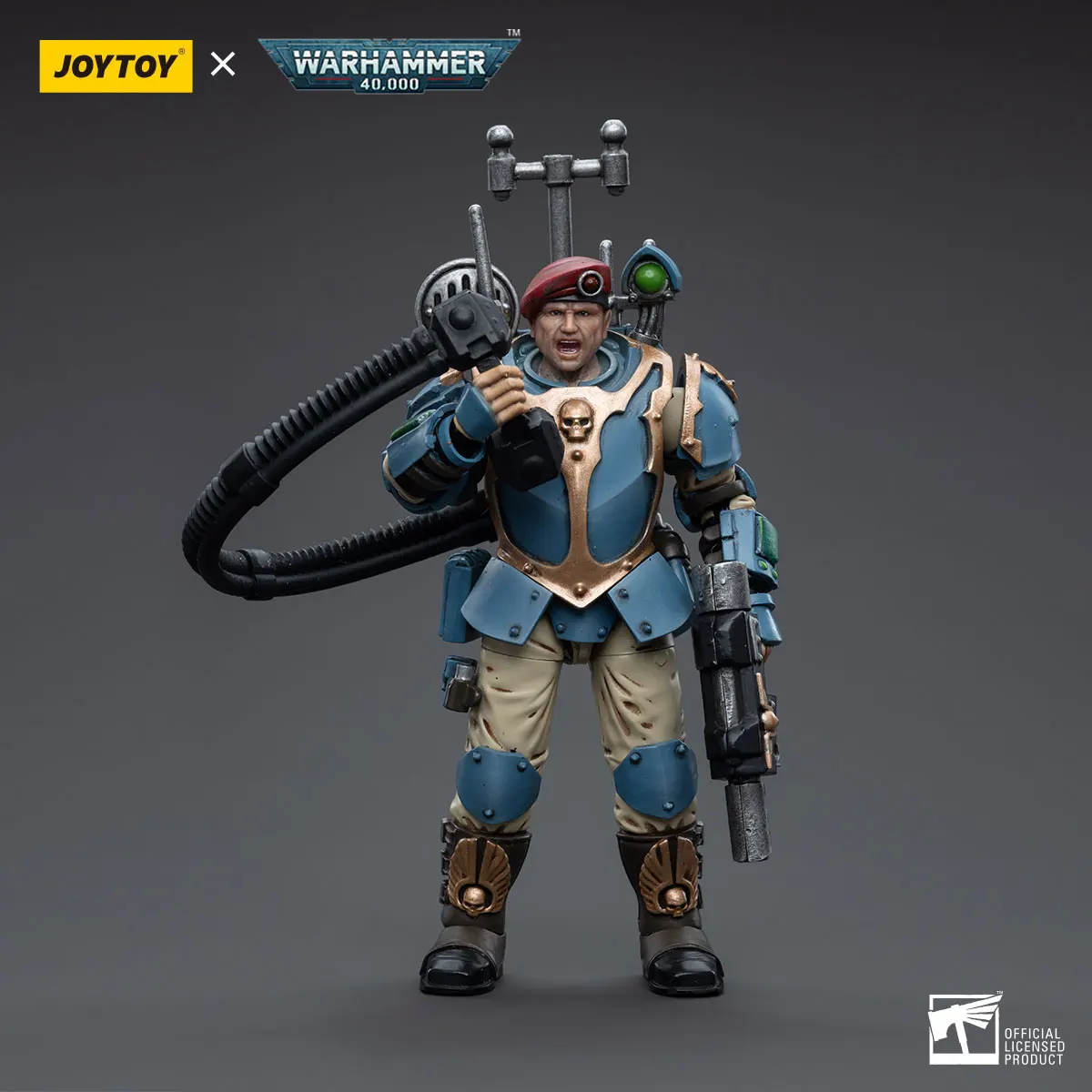 JOYTOY 워해머 40k 1:18 아스트라 밀리타룸 템페스투스 시온스 커맨드 분대 55 번째 캡픽 이글스