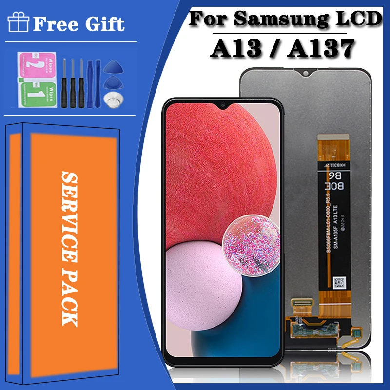 

High Quality For Samsung A13 A137 LCD Display With Touch Screen Digitizer A137 SM-A137F SM-A137F/DSN Display Replacement