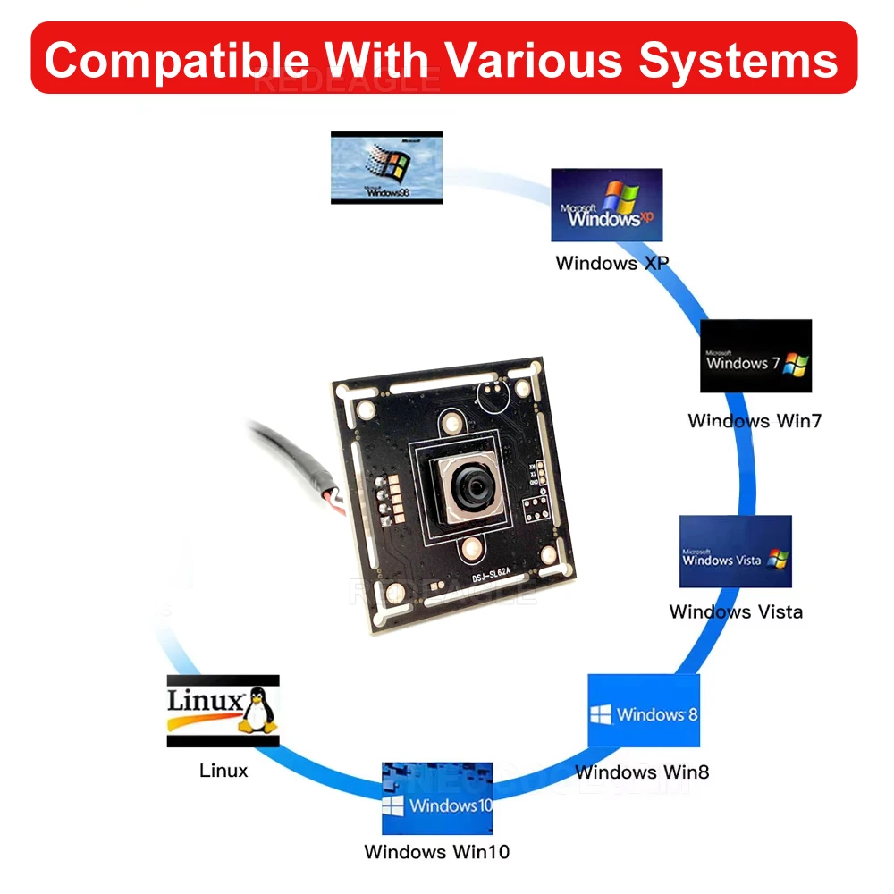 USB Webcam Module 12MP HD IMX362 Sensor Autofocus Camera No Distortion Lens UVC OTG Plug and Play 4K IMX179 PC Usb Camera