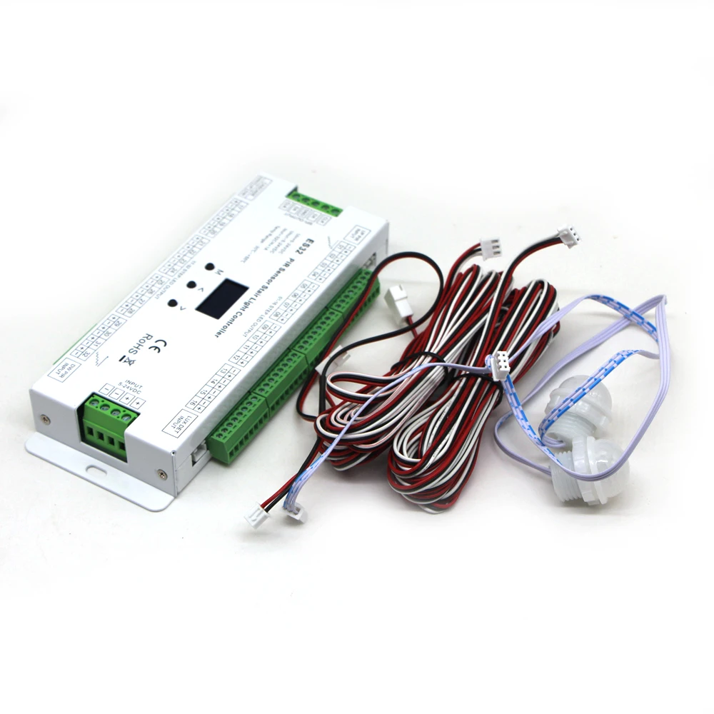 Led Lights For Stairs Motion Sensor LED Stair Light Controller Intelligent Automatic Cascaded Staircase Ladder Step Light Controller For Stairway Light, Step Lights Pir Sensor Stair Lights