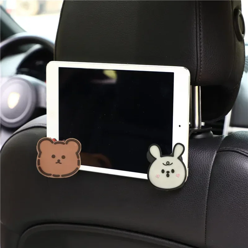 2pcs Car Seat Hook Cartoon Cute Lovely Car Accessories Girls Fashion Women New Storage Motorhome Acessorios Interior Hangers