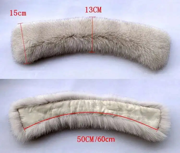 Winter Natural Fox Fur Scarf Square Collar For Men Short Scarves Neck Warm Thick Scarves Real Fox Fur Shawl Male Coat Decorate