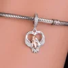 Fit Original Pan Charm Bracelet 925 Sterling Silver Forever In My Heart Girl Hug Dog Bead For Making Women Puppy Lover Berloque 3