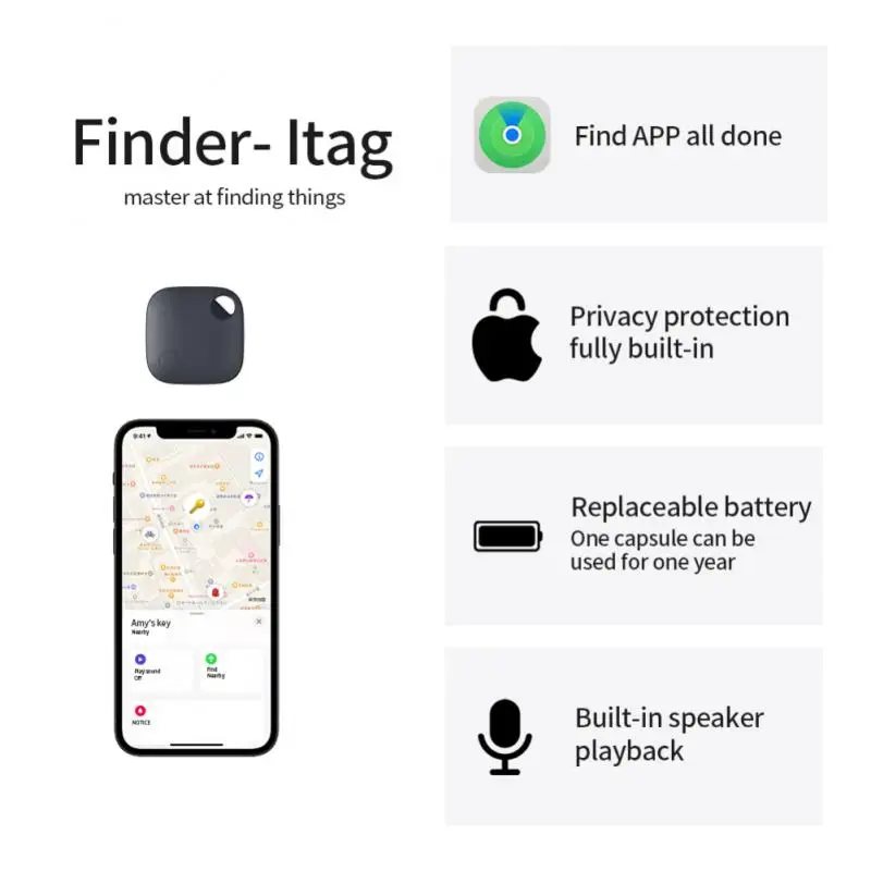 Mini Positioning Search Smart Finder For Kids Key Phones For Apple Anti Lost Locator Gps Tracker