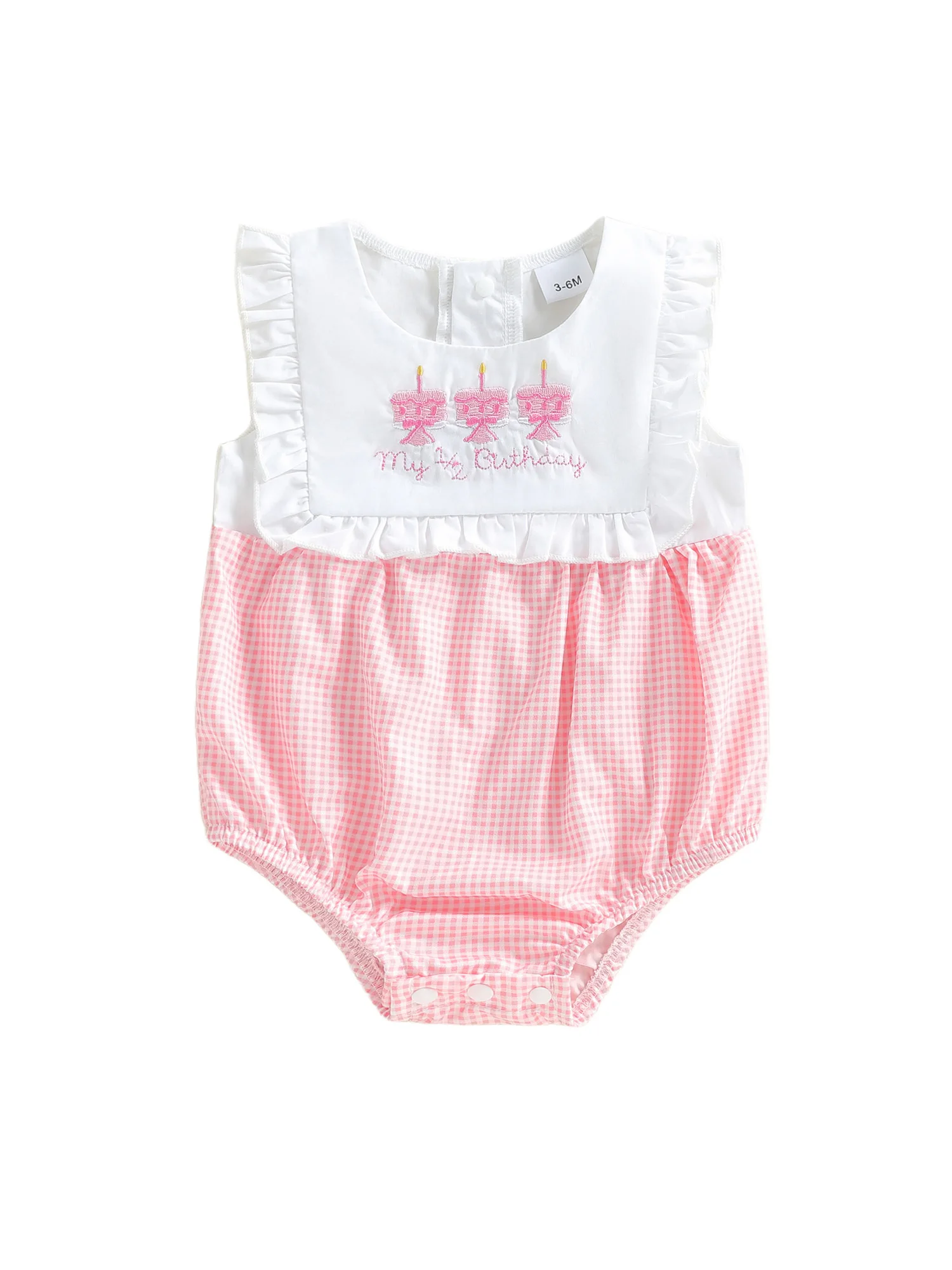 Stylish Toddler Girls Floral Print Sleeveless Romper with Bowknot Detail and Ruffle Trim for Birthday Party Outfit