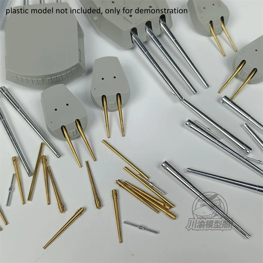 트럼펫 03708/03709 HMS 넬슨 로드니 모델 키트용 금속 배럴 업그레이드 세트, CYG136, 1/200 체중계