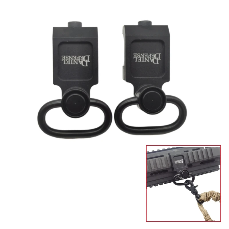 

Black Tactical CNC DD Rifle QD Sling Swivel Attachment Point Offset 20mm Picatinny Rail Accessories for Hunting