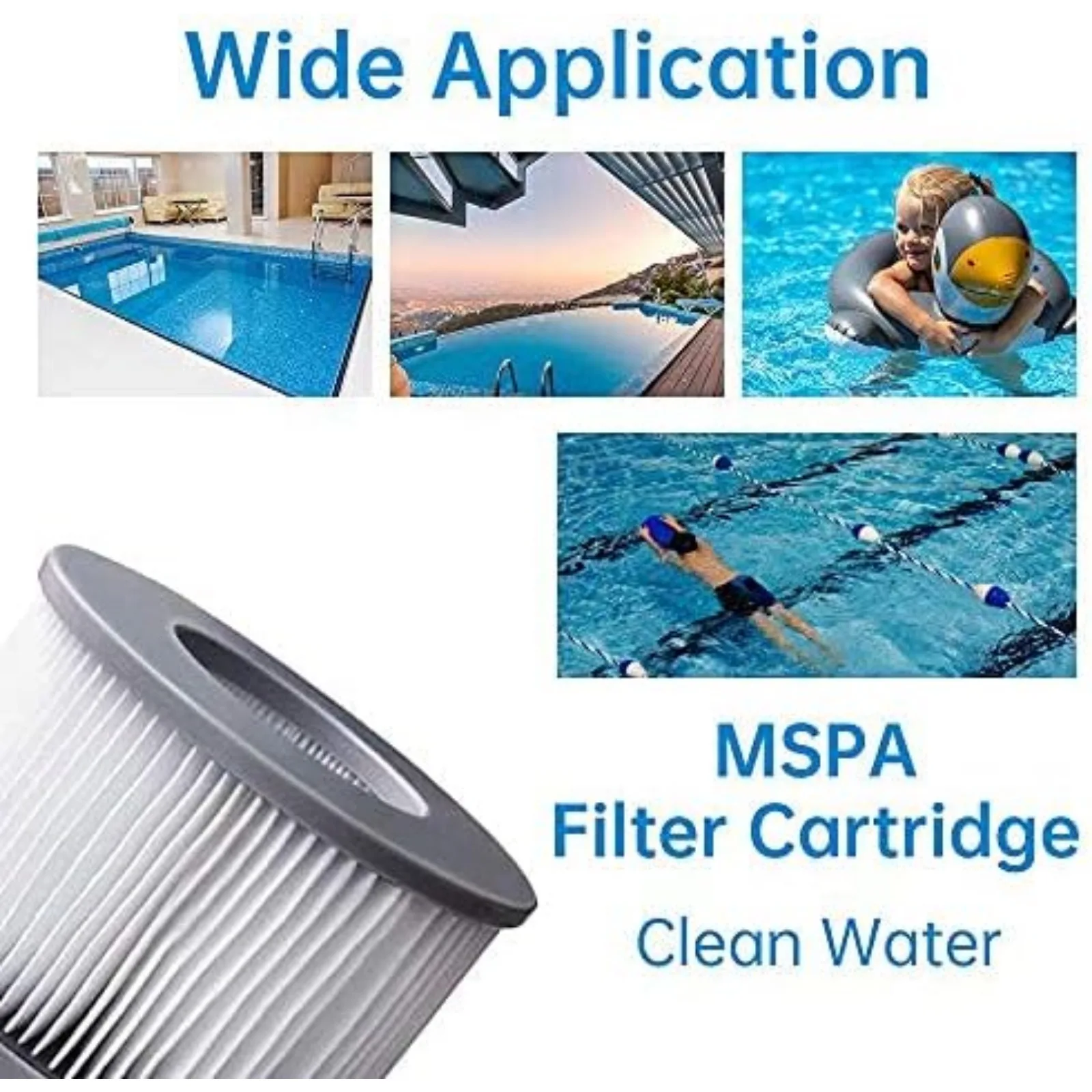 New Upgraded MSPA FD2089 Inflatable Spa Bath Filter Cartridge/central Tube/mesh Bag/pool Filter Mesh High-efficiency, Durable,