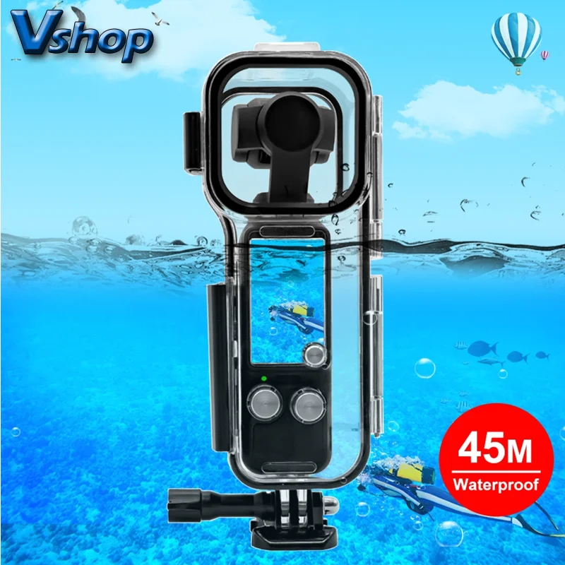 Osmo Pocket PULUZ Funda De Buceo Para DJI 3, Carcasa Subacuática