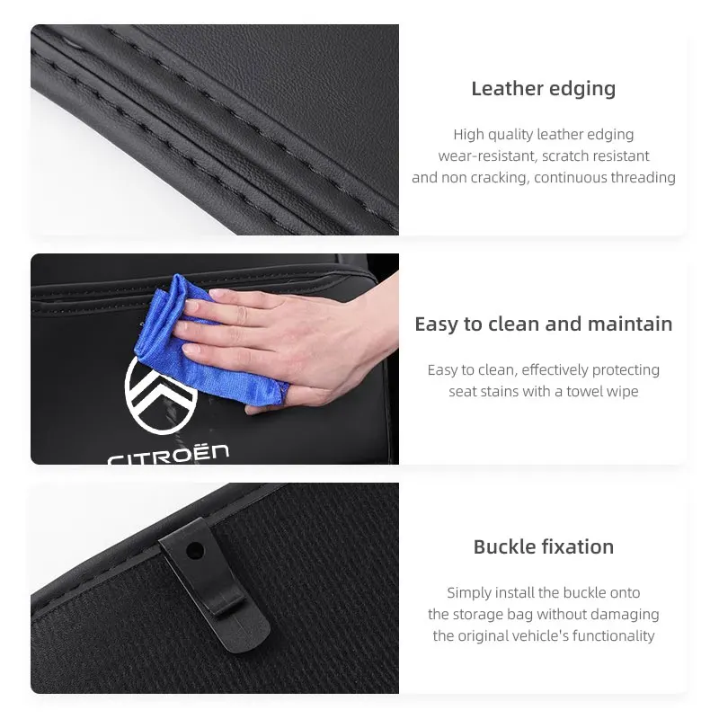 Luxury Car Seat Back Protector: Premium Leather Anti-Kick Mat
