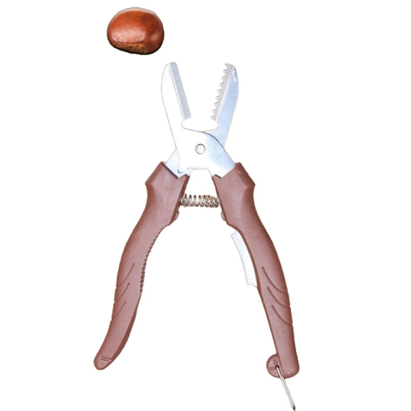Professional Chestnut Shelling Tool Reliable Chestnut Sheller Chestnut Scissor Stainless Steel Material for Restaurant L9BE 4