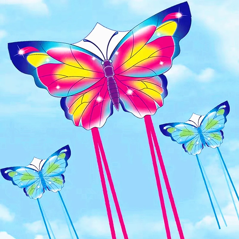 

free shipping butterfly kites flying for kids kites nylon kites factory professional winds kites colorful flying kites windsurf