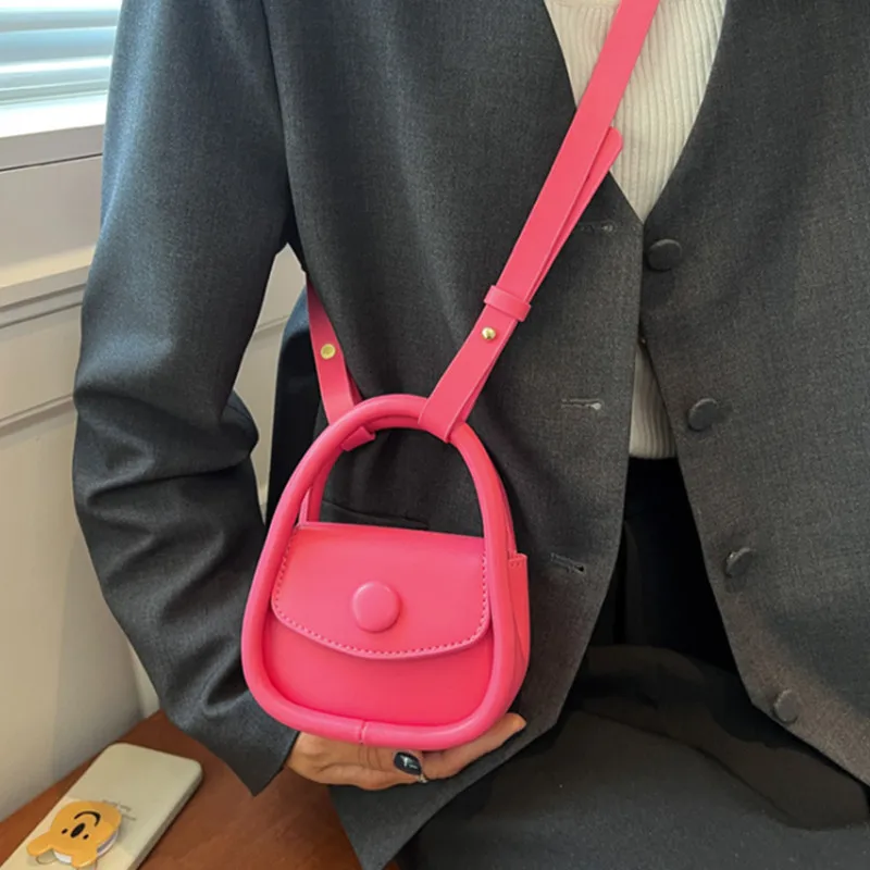Children's Simple Flap Crossbody Bag, All-match Shoulder Bag For