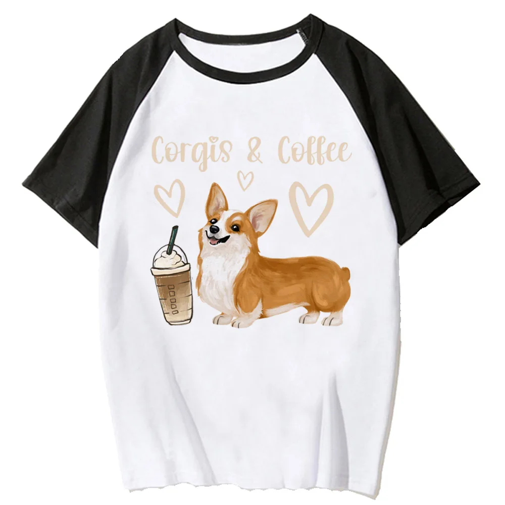 

Футболка Corgi, Женская комиксная футболка, Женская Аниме забавная Дизайнерская одежда