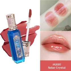 Radiant Bloom Vegan Tinted Lip Oil - Hydrating & Non - Sticky Shine (07 Solar crystal)