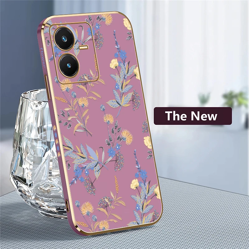 Soft Plating Leaves Pattern Shockproof Phone Case