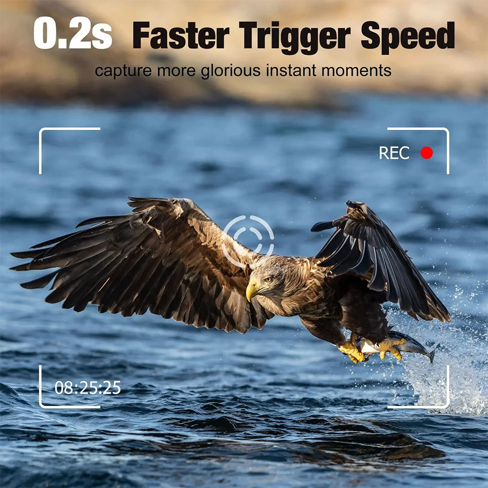 WiFi Bluetooth Hunting Trail Camera 24MP Wildlife Infrared Night Vision Trap Cam IP65 Waterproof Outdoor Wildlife Photo Trap