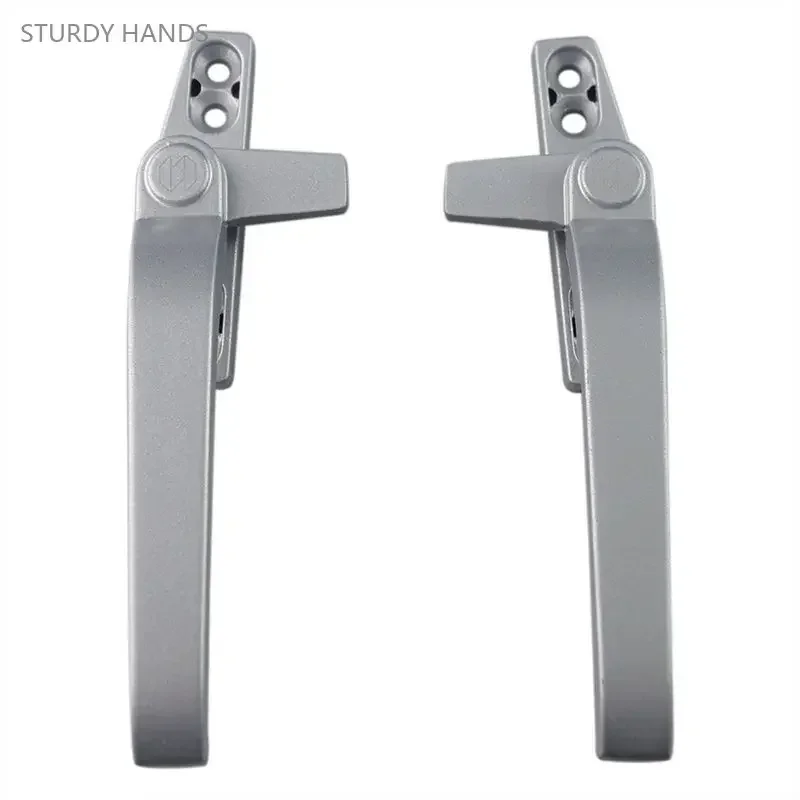 Window Handles 4PCS Aluminum Alloy 38 50 Type Seven Shaped Left Right Sliding Glass Door Lock Buckle