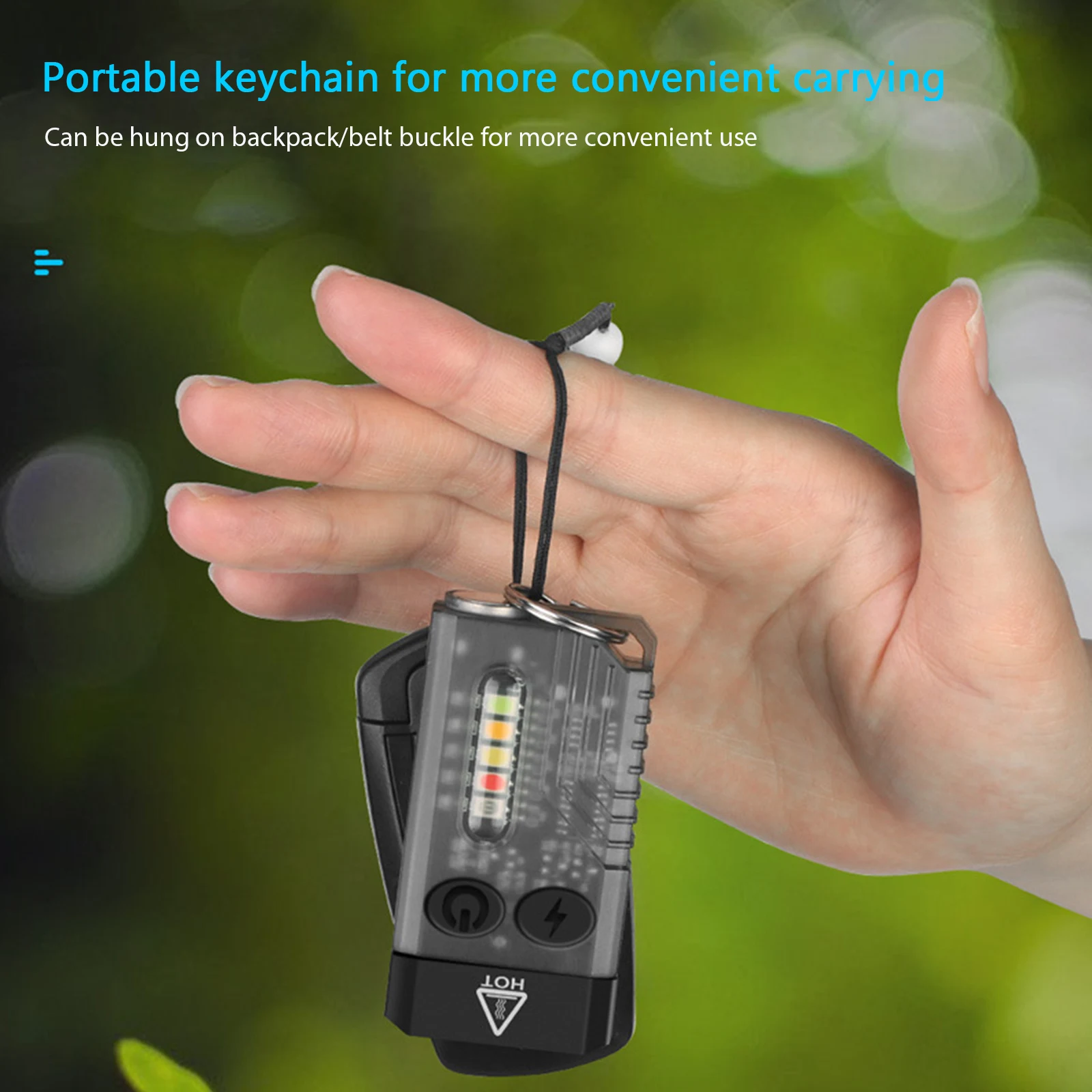EDC  USB C Ÿ  ̴ ޴ ˶ ķ , IPX4 , 1000LM , ŷ SOS, V10