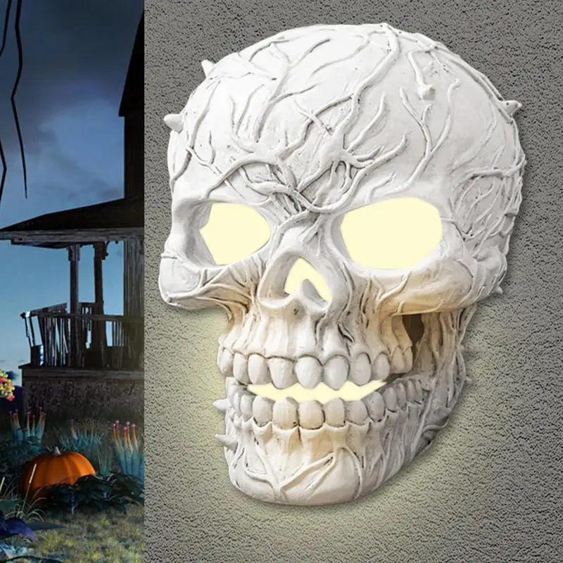 Halloween Skull Pathway Lights Solar Skeleton Lights Pathway Lights Skull Lamp Skeleton Pathway Lights Waterproof Ghost Lights 3