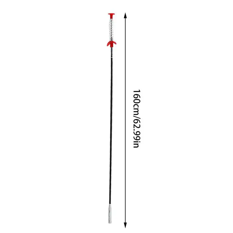 Sewer Unclogger Pipe Dredging Tool 4-Claw Drin Hose Unclogging Pickup Stick drain Unblocker Drain Reaching Assist Tool